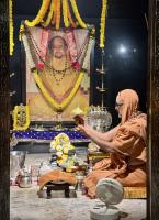 Jalabhisheka and Shodashopachar Puja at HH Shrimat Parijnanashram Swamiji III Sannidhi, Karla (2 March 2025)